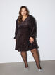 Kurzes Kleid mit Pailletten in A-Linie, Braun, Model image number 1