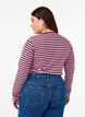 Gestreifte Bluse mit langen &Auml;rmeln, Pink, Model image number 2