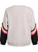 Lockeres Sweatshirt mit Kontrastdetails an den &Auml;rmeln, Grau, Packshot image number 1