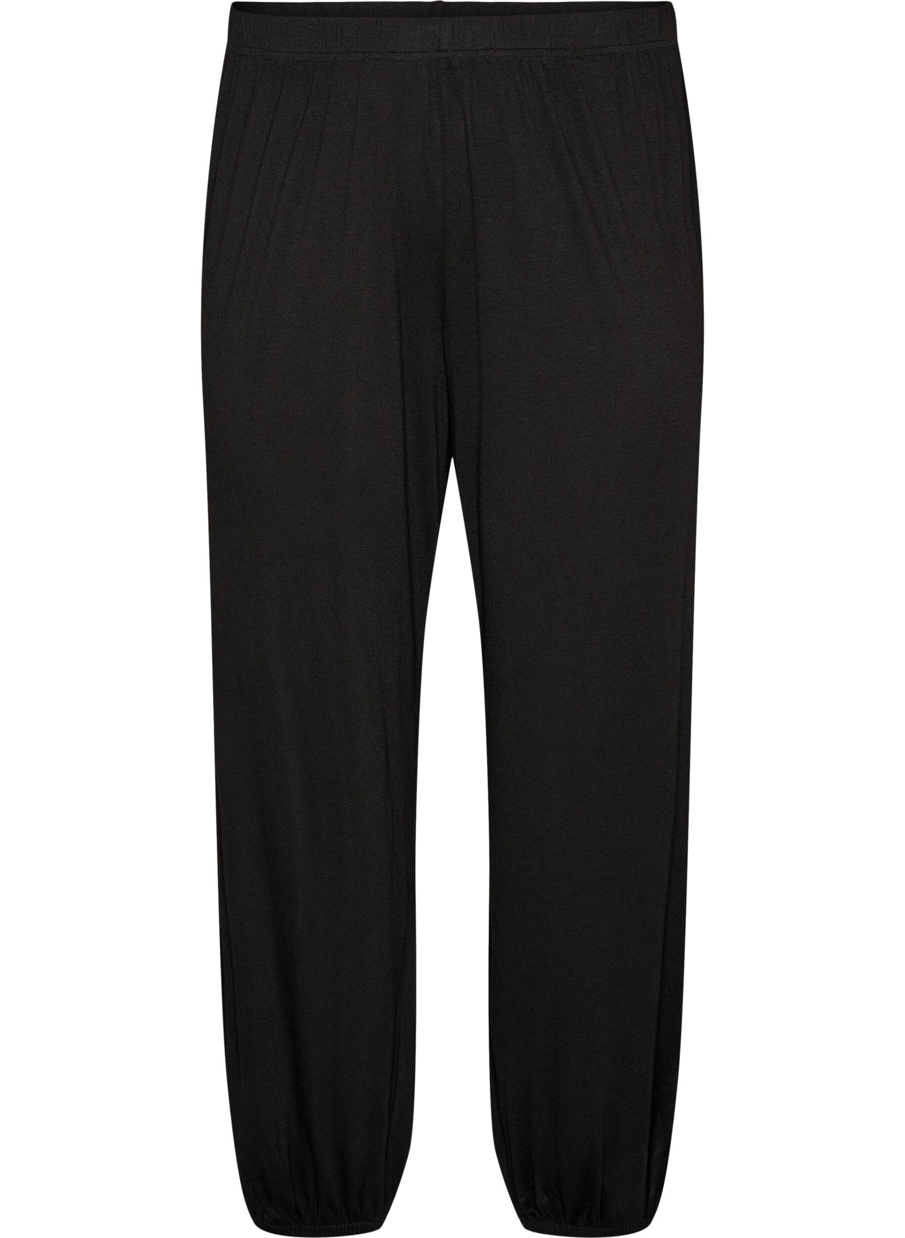 Lockere Pyjamahose aus Viskose mit elastischem Bund