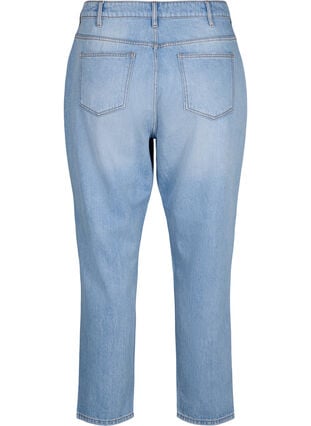 Mille Mom-Fit-Jeans mit Destroyed-Effekt, Light Blue, Packshot image number 1