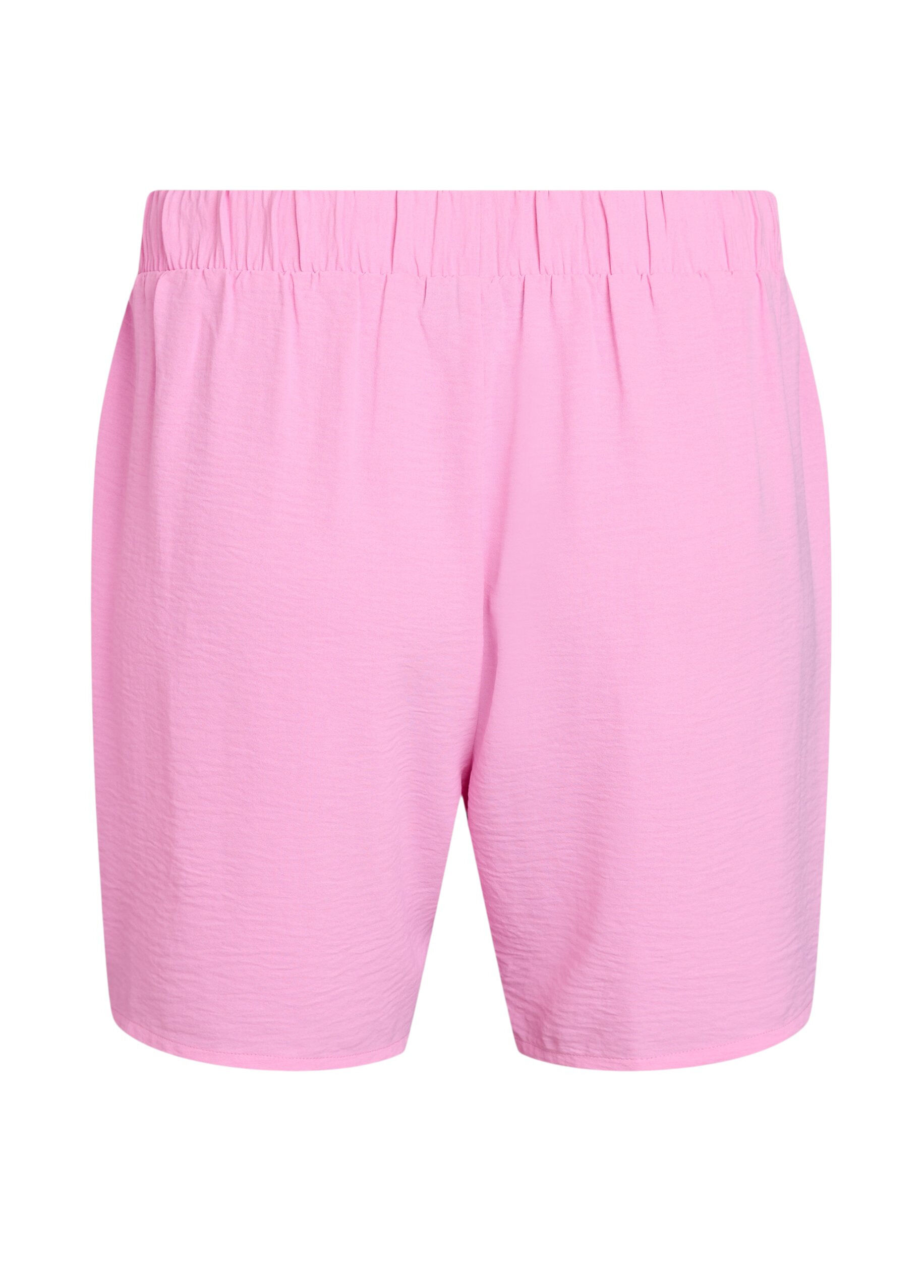 ZizziKurze Hose mit Taschen und elastischem Bund, Pink, Packshot image number 1