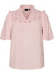 Bluse aus Baumwoll-Musselin mit Broderie Anglaise und 1/2-&Auml;rmeln, Rot, Packshot image number 0