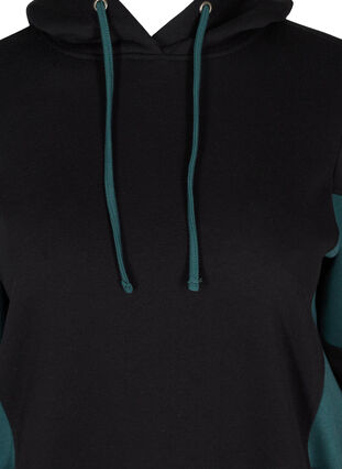 Sweatshirt mit Taschen und Kapuze, Black, Packshot image number 2