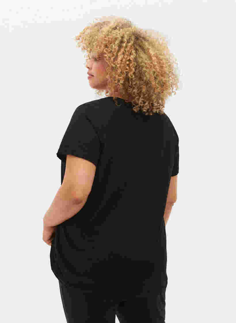 Trainings-T-Shirt mit Print, Black w. Bad Ass, Model image number 1