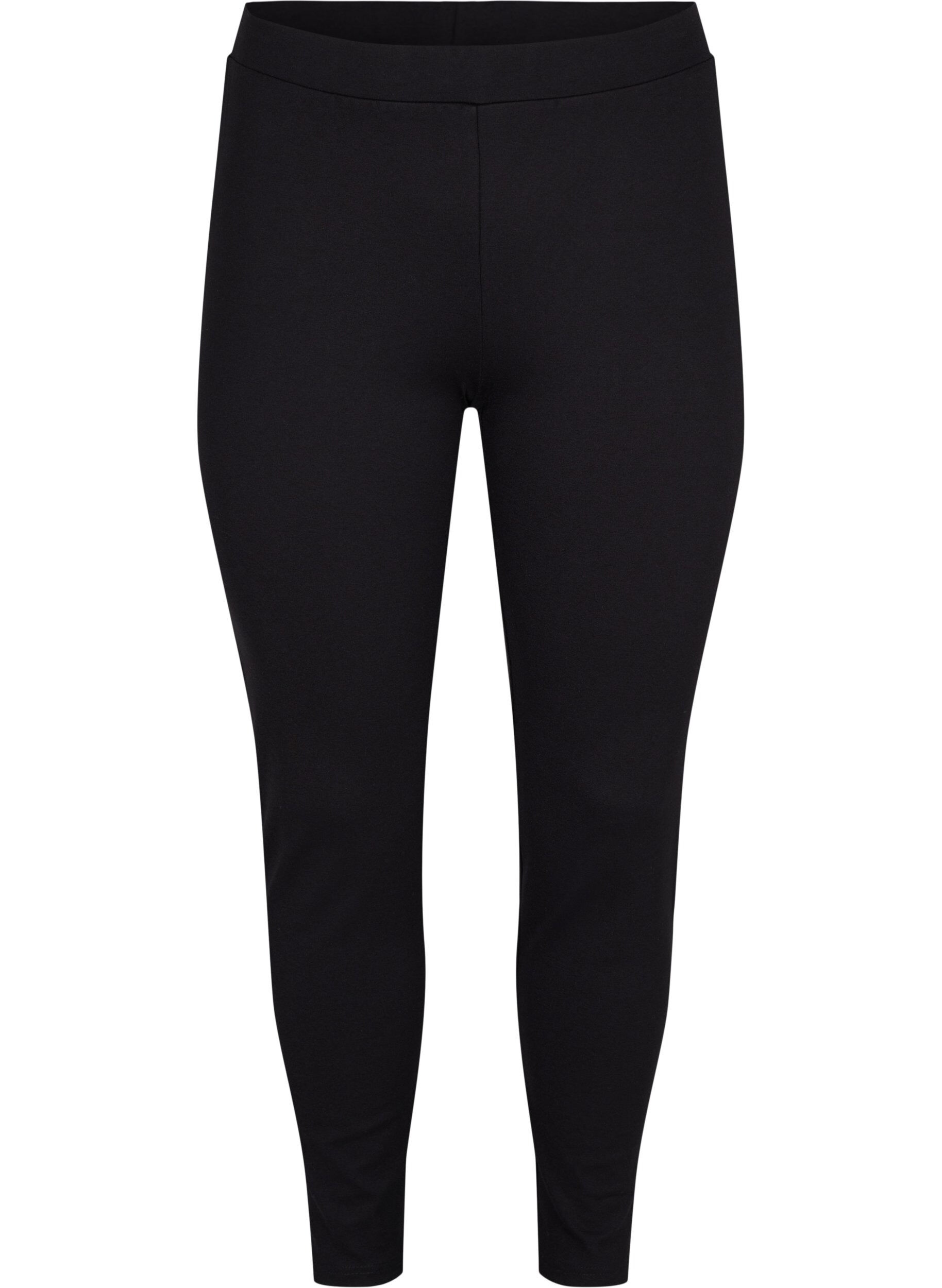 Zizzi Leggings mit Rei&szlig;verschluss, Black, Packshot image number 0