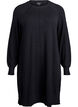 Strickkleid mit Raglan&auml;rmeln und Mittelnaht, Schwarz, Packshot image number 0