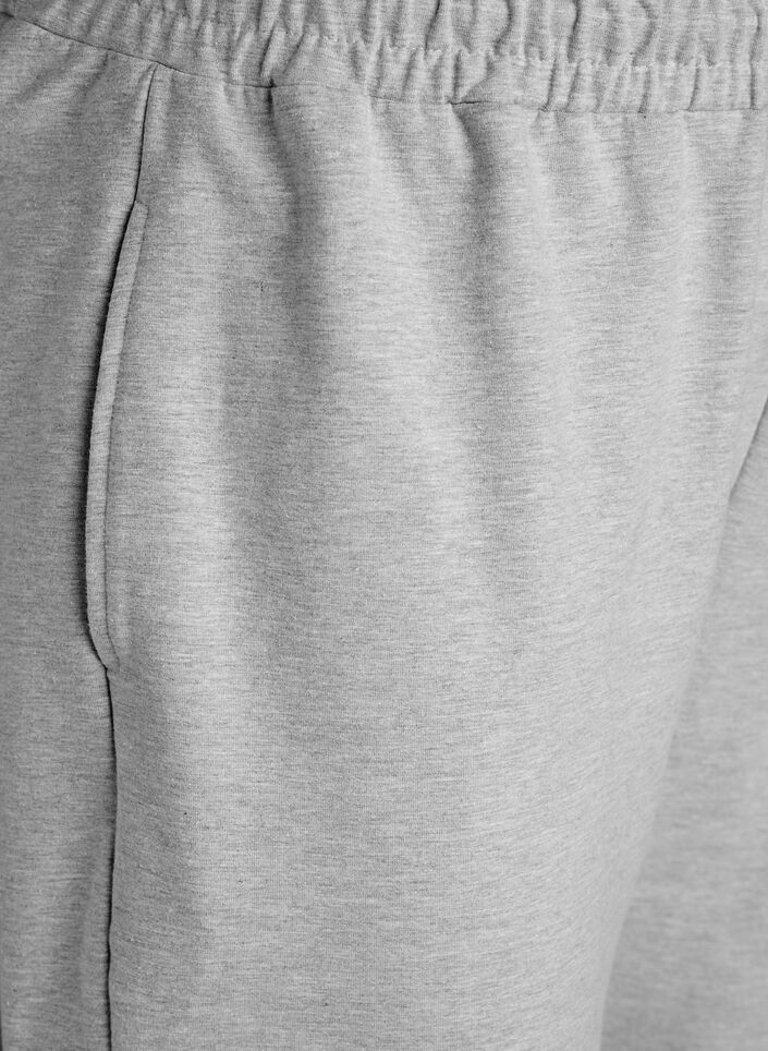 Ausgestellte Sweathose mit hoher Taille, Grau, Packshot image number 2