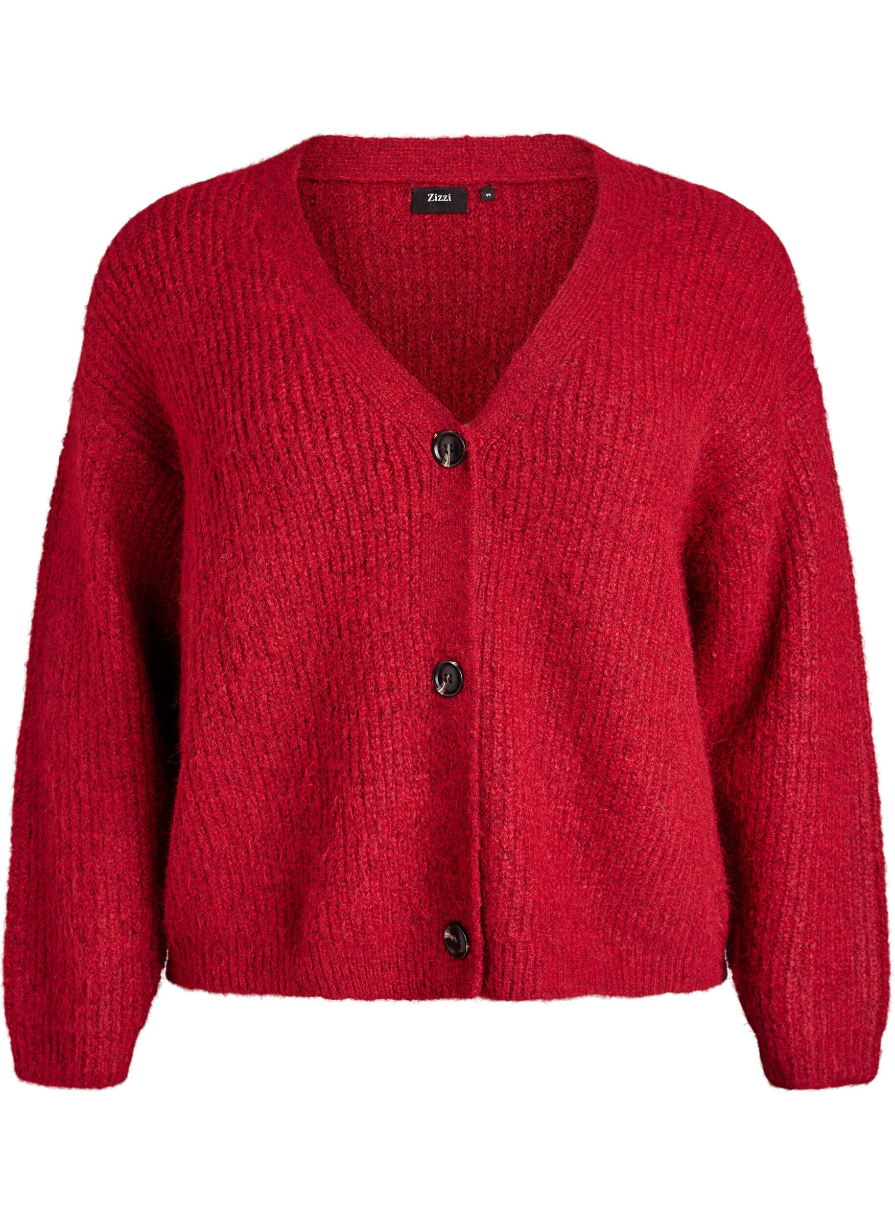 Strickjacke mit V-Ausschnitt