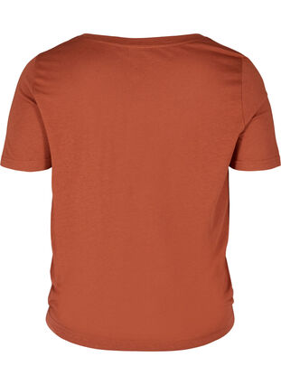 Kurzarm T-Shirt mit Kordelzug im Saum, Arabian Spice, Packshot image number 1