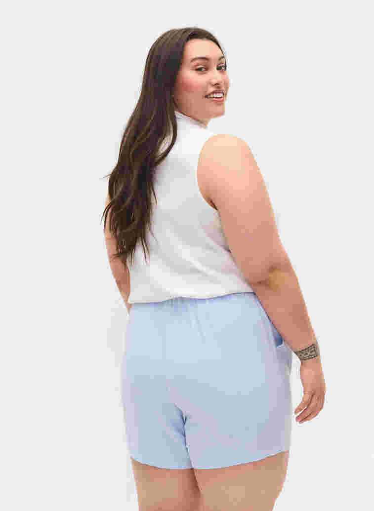 Lockere Shorts mit Taschen, Xenon Blue, Model image number 1