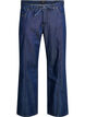 Wide Leg Jeans mit Bindeg&uuml;rtel und hoher Taille, Blau, Packshot image number 0