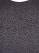 Bluse mit Fischgr&auml;tenmuster und Glitzerfaden, Schwarz, Packshot image number 2