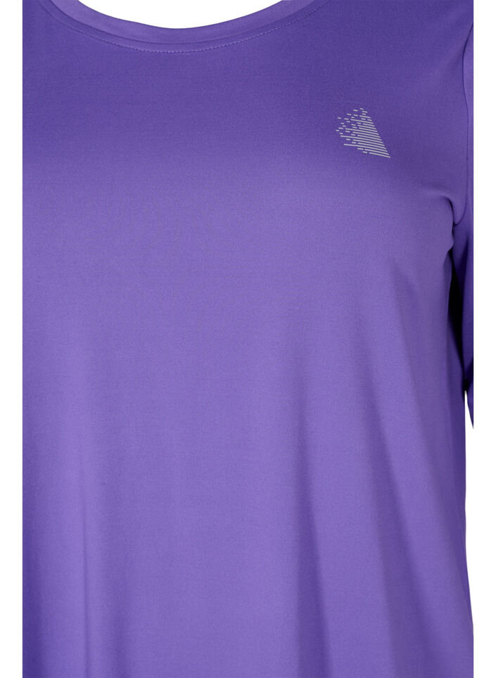 Trainingsshirt mit 3/4-&Auml;rmeln, Lila, Packshot image number 2