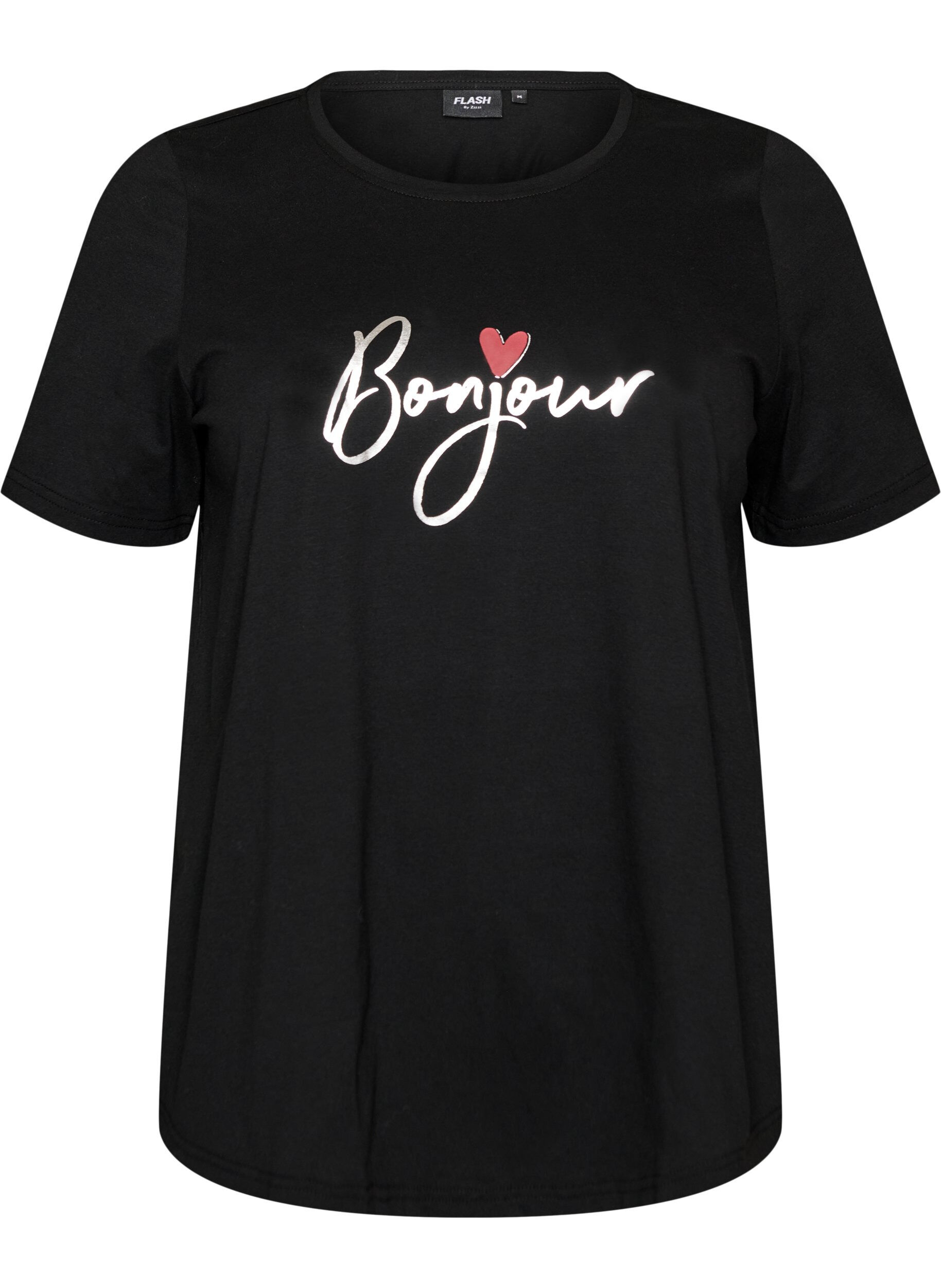 ZizziT-Shirt mit Print, Schwarz, Packshot image number 0