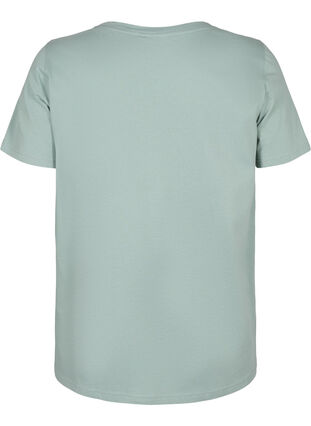 Baumwoll-T-Shirt mit Motiv, Ch. Green w. Face, Packshot image number 1