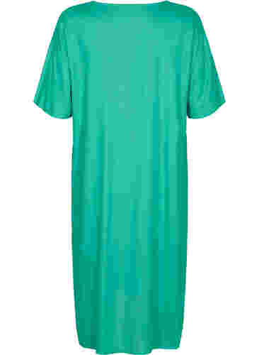 Kurzärmeliges Hemdkleid aus Viskose, Holly Green, Packshot image number 1