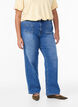 Jeans mit Vordertaschen und geraden Beinen, Blau, Model image number 2