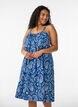Midi-Tr&auml;gerkleid aus Bio-Baumwolle, Blau, Model image number 0