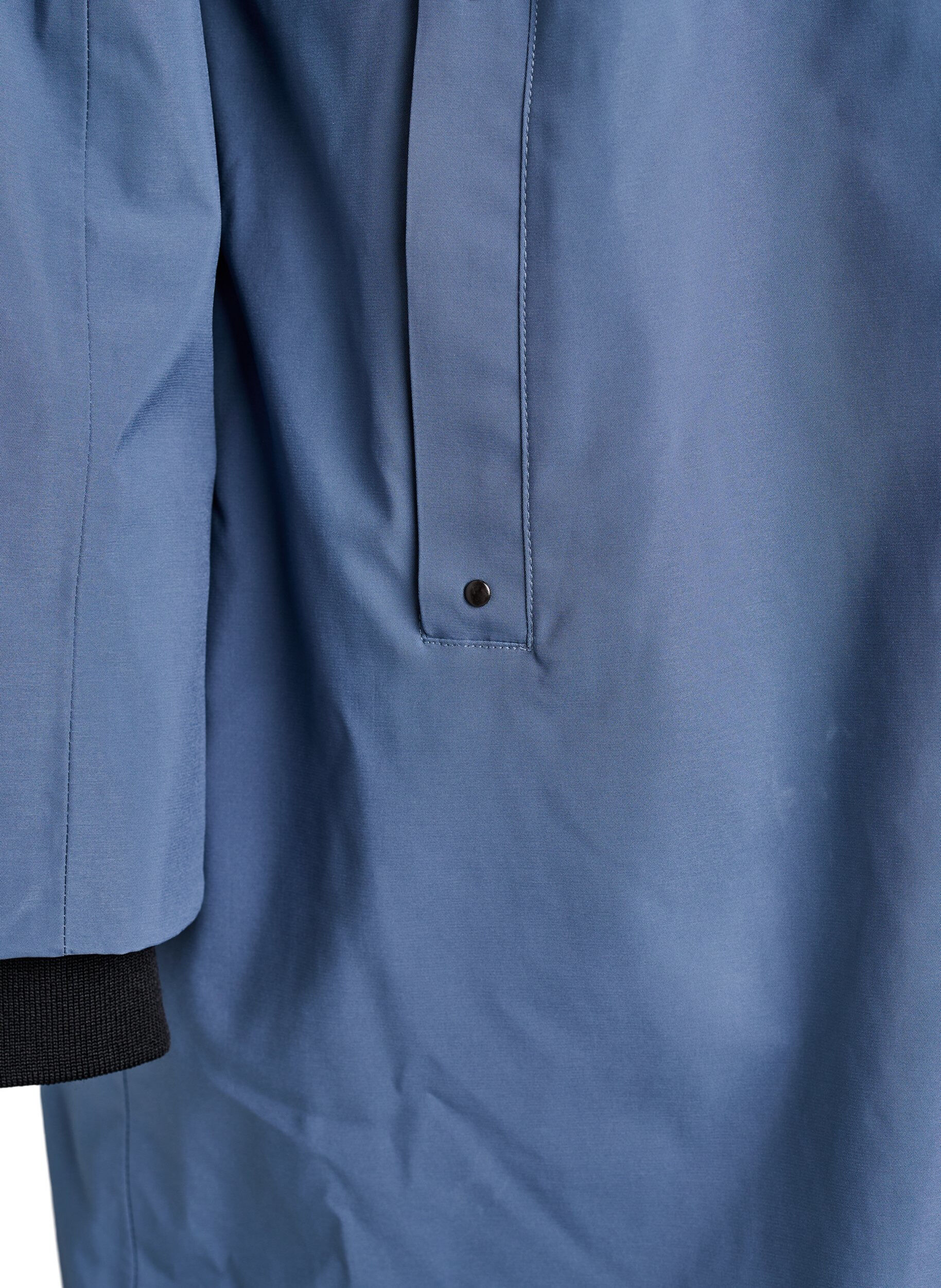 Zizzi Wattierter Funktions-Winterparka, Blau, Packshot image number 3