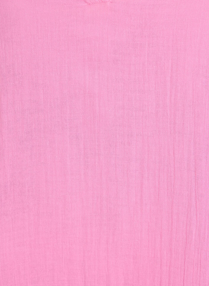 Kurzes A-Linien-Kleid aus Baumwollmusselin, Pink, Packshot image number 2