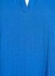 Kurzes A-Linien-Kleid aus Baumwollmusselin, Blau, Packshot image number 2