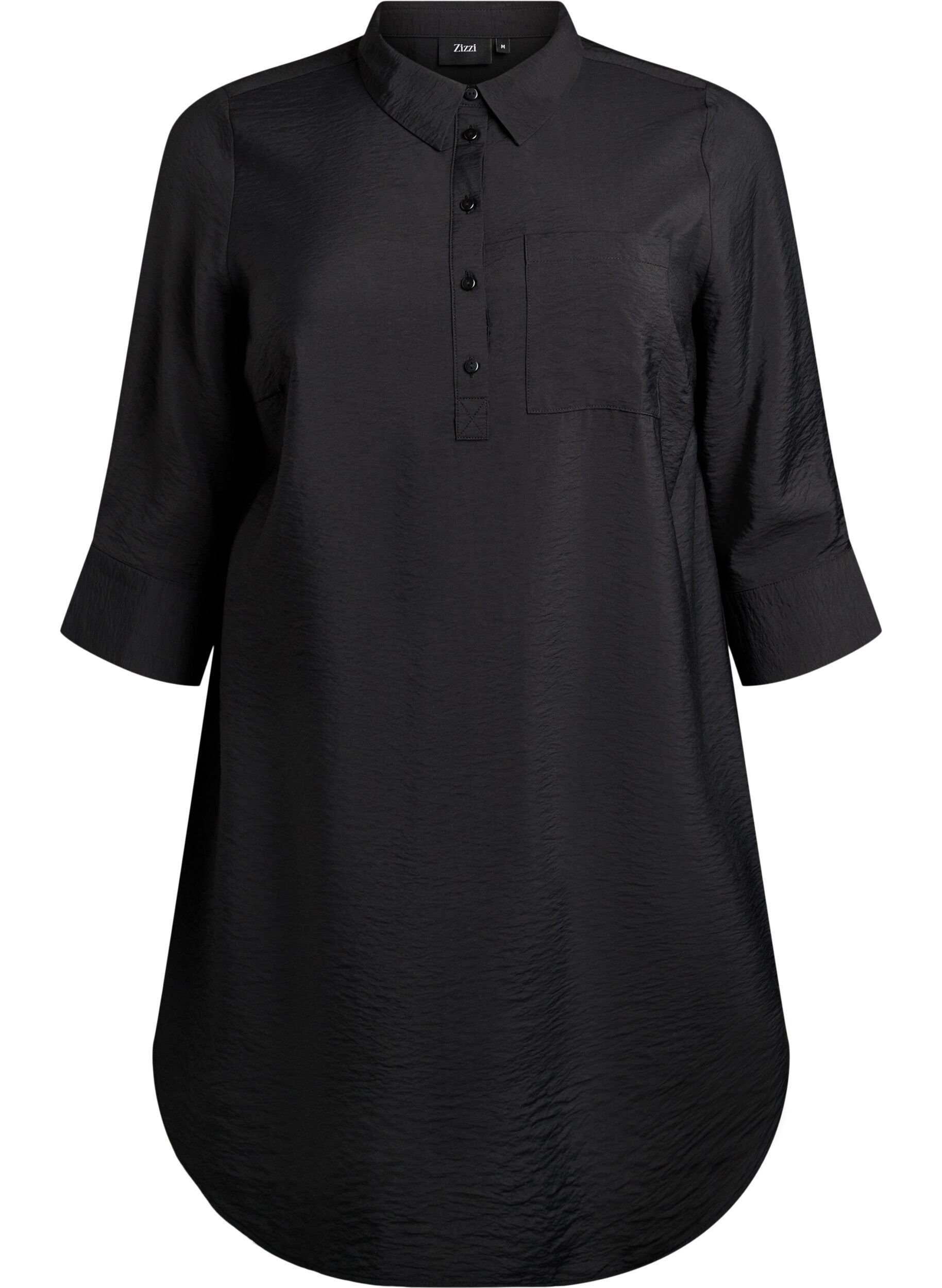 Kleid mit Kragen und Brusttasche