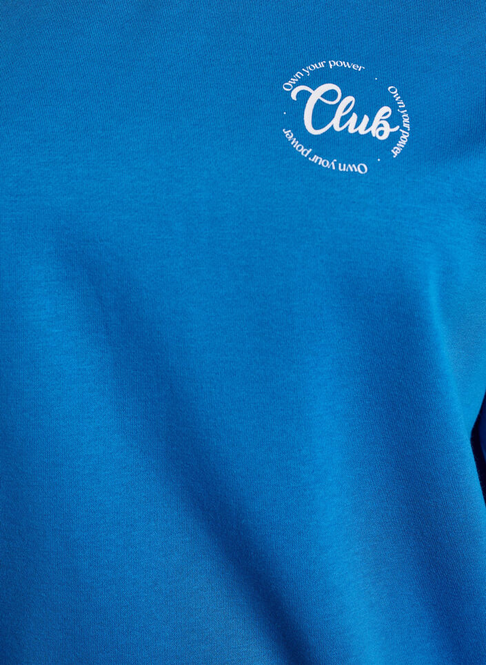 Sweatshirt mit Textprint, Blau, Packshot