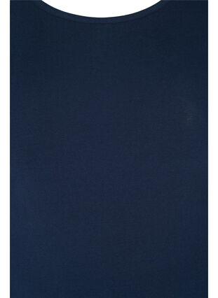 Baumwollbluse mit Spitze und 3/4-Ärmeln, Navy Blazer, Packshot image number 2