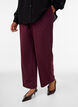 Gepunktete Hose mit hoher Taille und geraden Beinen, Rot, Model image number 2