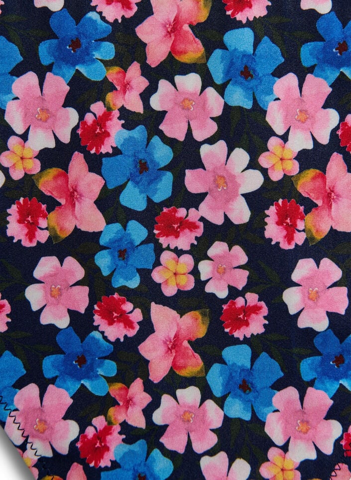 Gebl&uuml;mte Brazilian-Bikinihose, Rot, Packshot image number 2