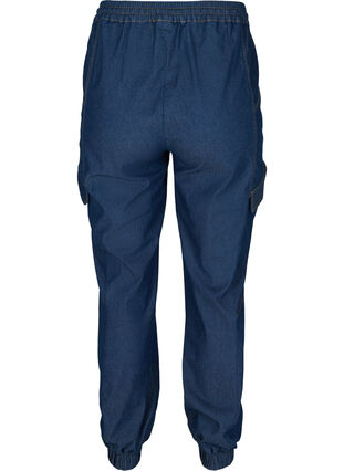 Lockere Jeans mit Tunnelzug, Medium Blue, Packshot image number 1
