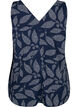 Gedrucktes Top mit V-Ausschnitt, Navy B. w. Dot Leaf, Packshot image number 1