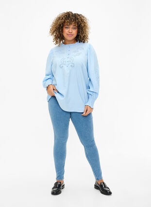 Jeggings mit hoher Taille, Light Blue, Model image number 0