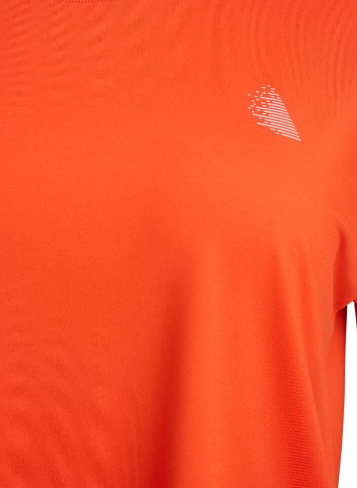 Einfarbiges Trainings-T-Shirt, Orange, Packshot image number 2