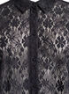 Bluse aus Spitze mit 3/4-Ärmeln, Schwarz, Packshot image number 2