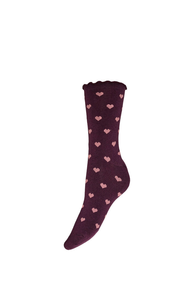 Socken aus Baumwolle mit Mustern, Rot, Packshot image number 0