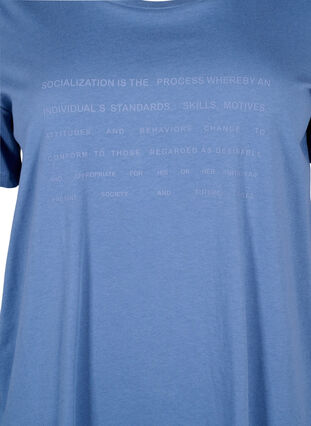 T-Shirt mit Text-Motiv, Moonlight B. W.Navy, Packshot image number 2