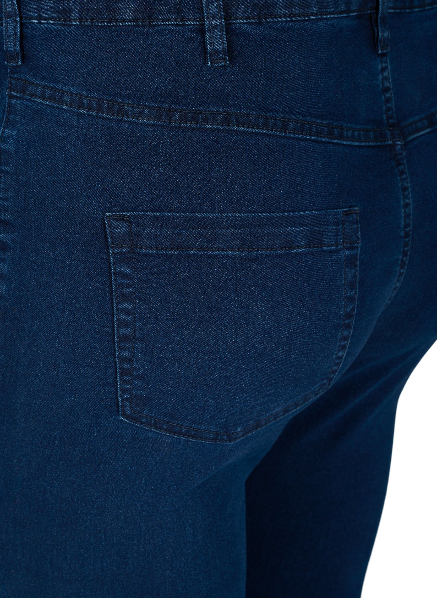 Zizzi Hochtaillierte Super Slim Amy Jeans, Blau, Packshot image number 3