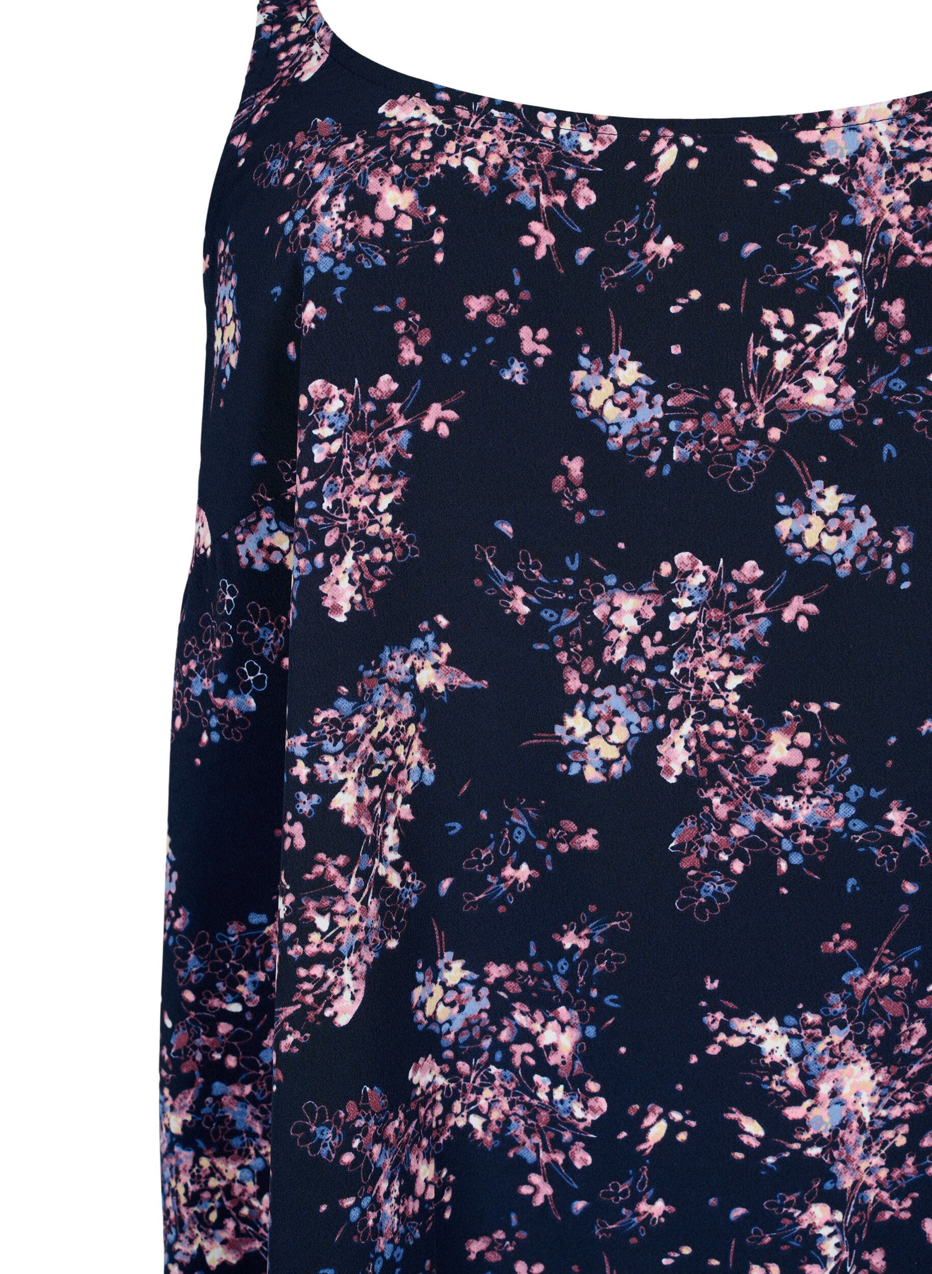 Zizzi FLASH - Top mit Print, Navy Rose Flower, Packshot image number 2