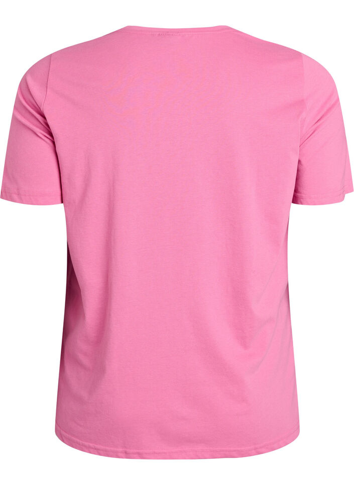 T-Shirt mit Print, Pink, Packshot image number 1