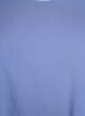 Kurz&auml;rmelige, gewebte Bluse mit Rundhals, Blau, Packshot image number 2