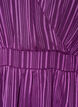 Knielanges Kleid mit transparenten Streifen und Wickeleffekt, Lila, Packshot image number 2