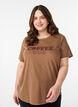 T-Shirt mit Print, Braun, Model image number 0