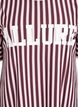 T-Shirt mit Streifen und sportlichem Print, Dunkles Bordeaux, Packshot image number 2