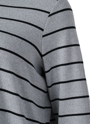 Geblümte Bluse mit langen Ärmeln, LGM Stripe, Packshot image number 2