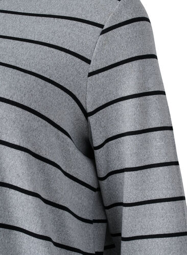 Gemusterte Bluse mit langen Ärmeln, LGM Stripe, Packshot image number 2