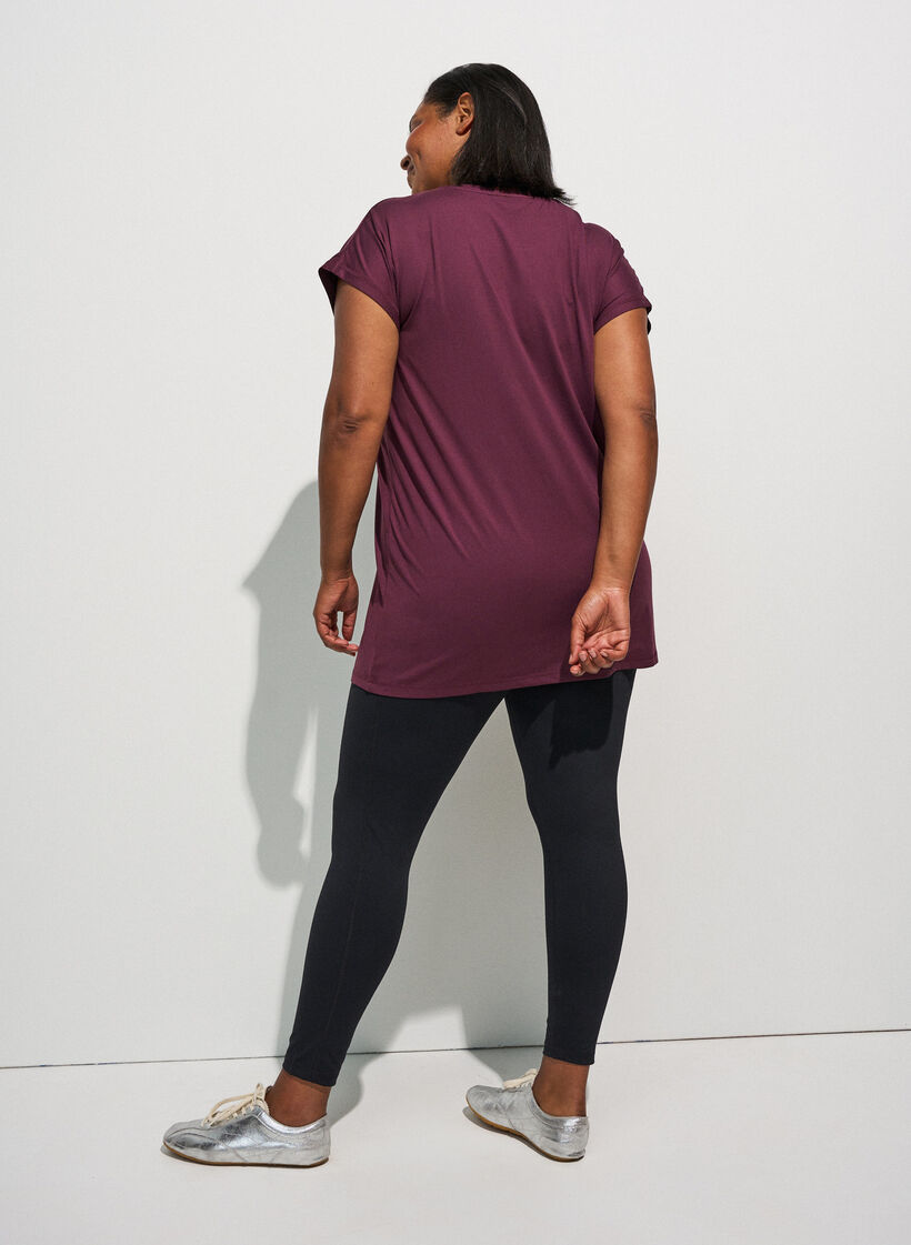 Langes Trainingsshirt, Rot, Model image number 2