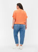 Mille Mom Fit Jeans mit Colour Block, Blue Denim Comb, Model image number 1