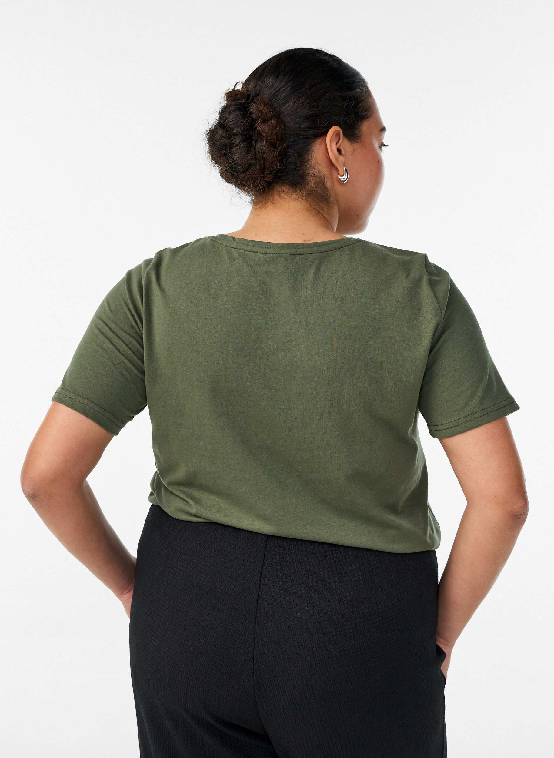 ZizziT-Shirt mit Print, Gr&uuml;n, Model image number 2